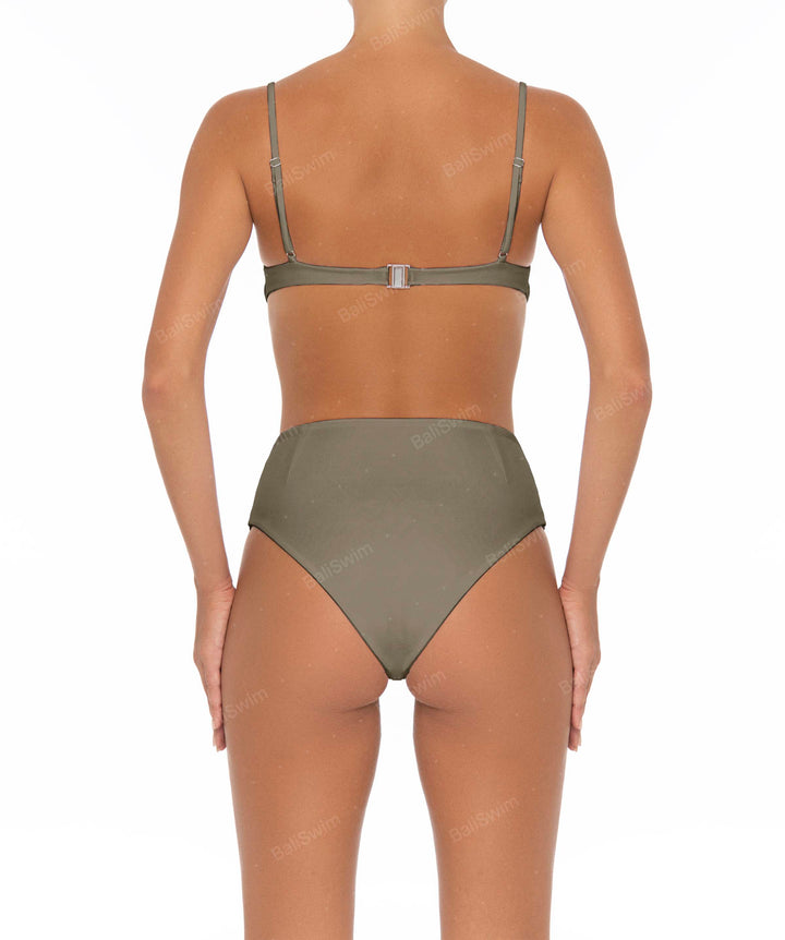 BSWS-B40 Darted High Rise Bikini Bottom