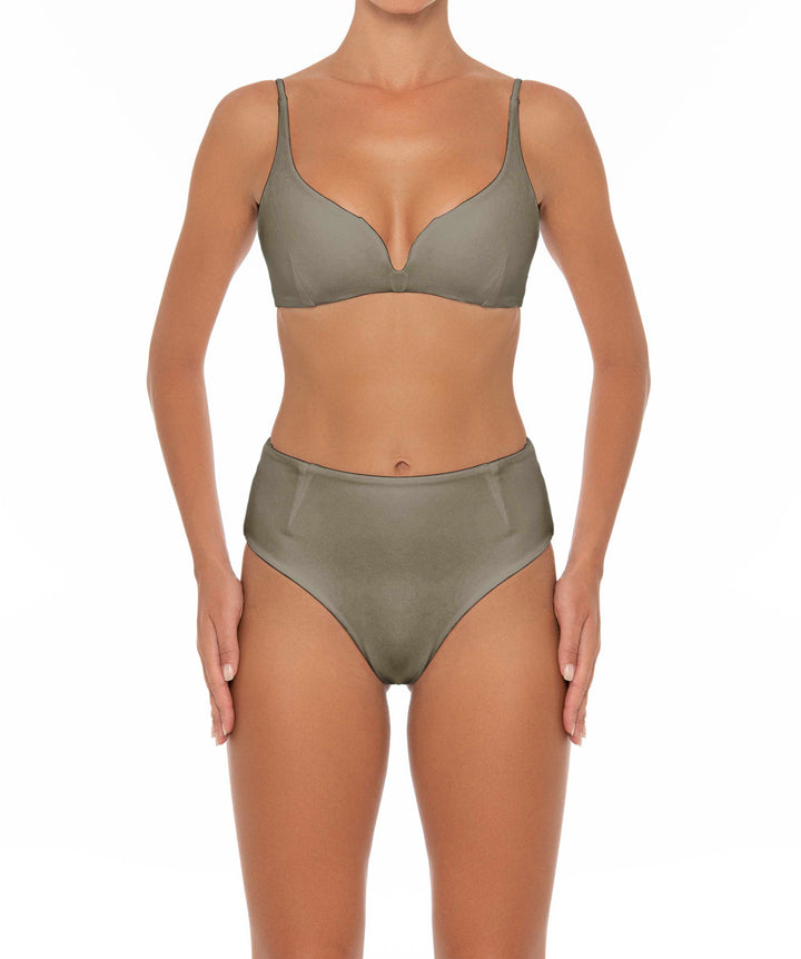 BSWS-B40 Darted High Rise Bikini Bottom