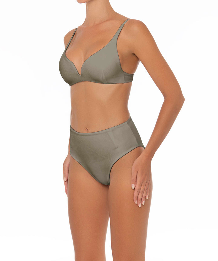 BSWS-B40 Darted High Rise Bikini Bottom