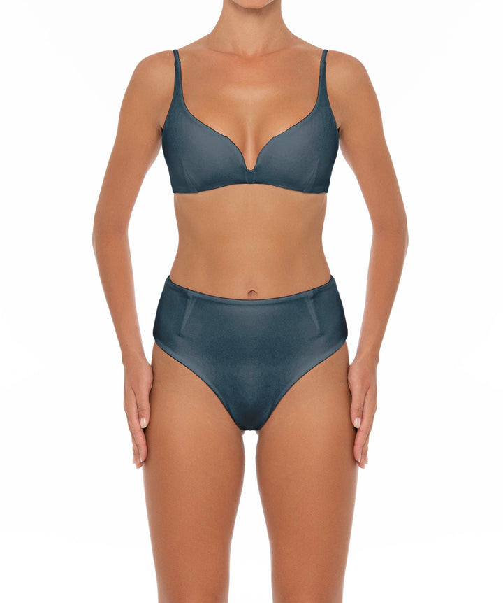 BSWS-B40 Darted High Rise Bikini Bottom