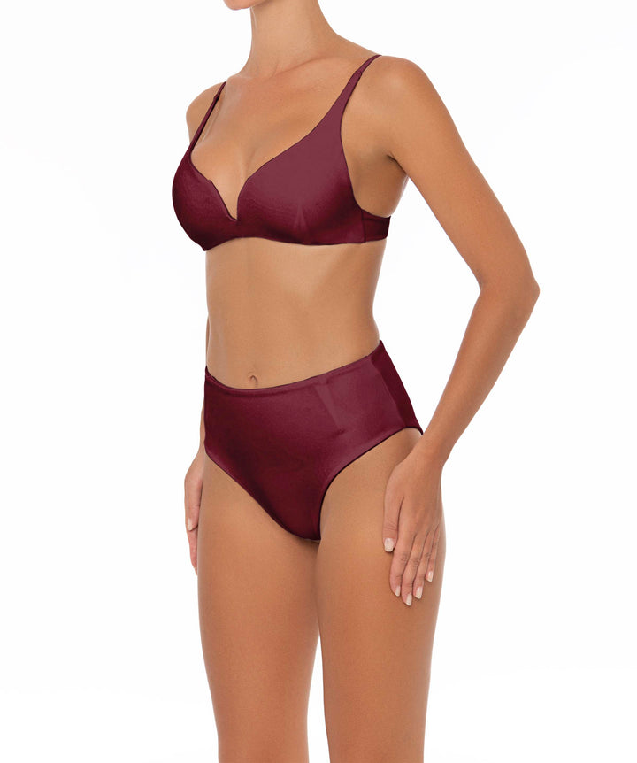 BSWS-B40 Darted High Rise Bikini Bottom