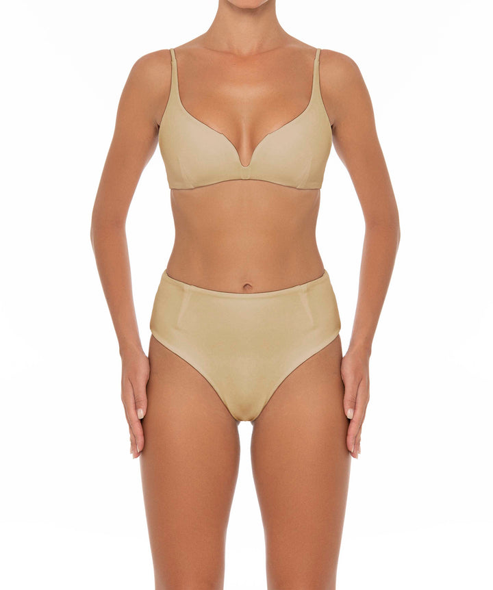 BSWS-B40 Darted High Rise Bikini Bottom