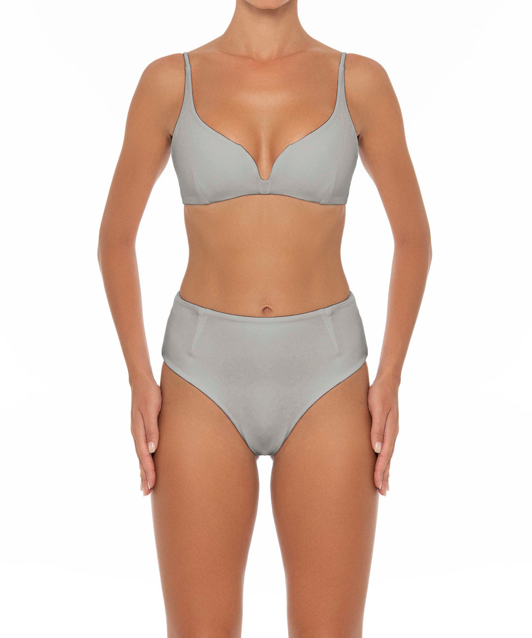 BSWS-B40 Darted High Rise Bikini Bottom