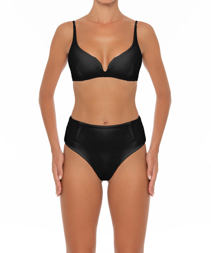 BSWS-B40 Darted High Rise Bikini Bottom