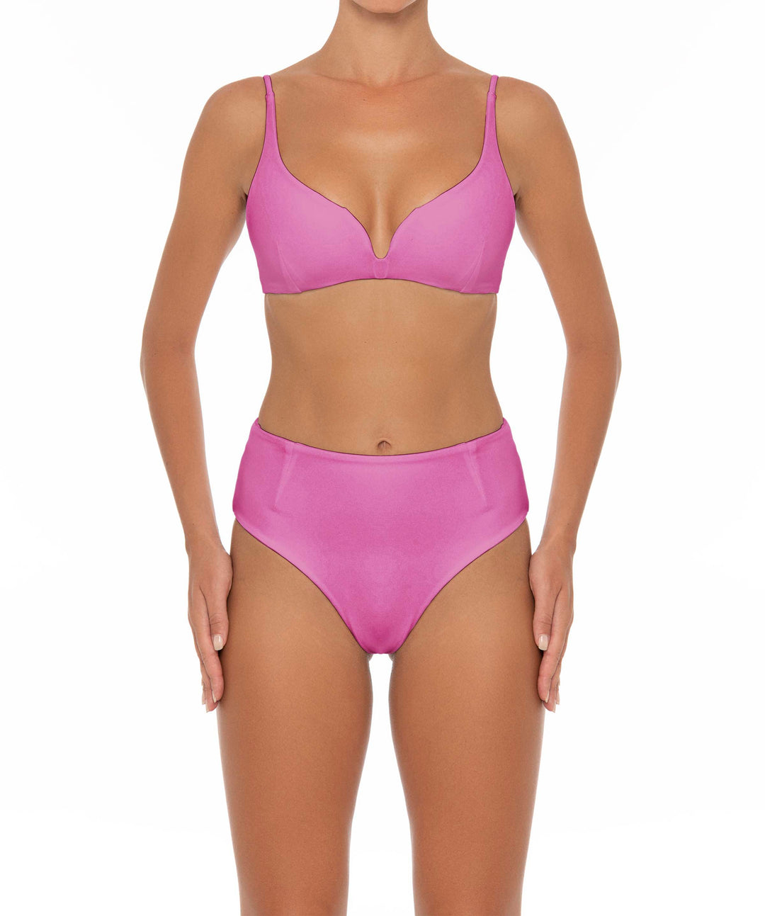 BSWS-B40 Darted High Rise Bikini Bottom