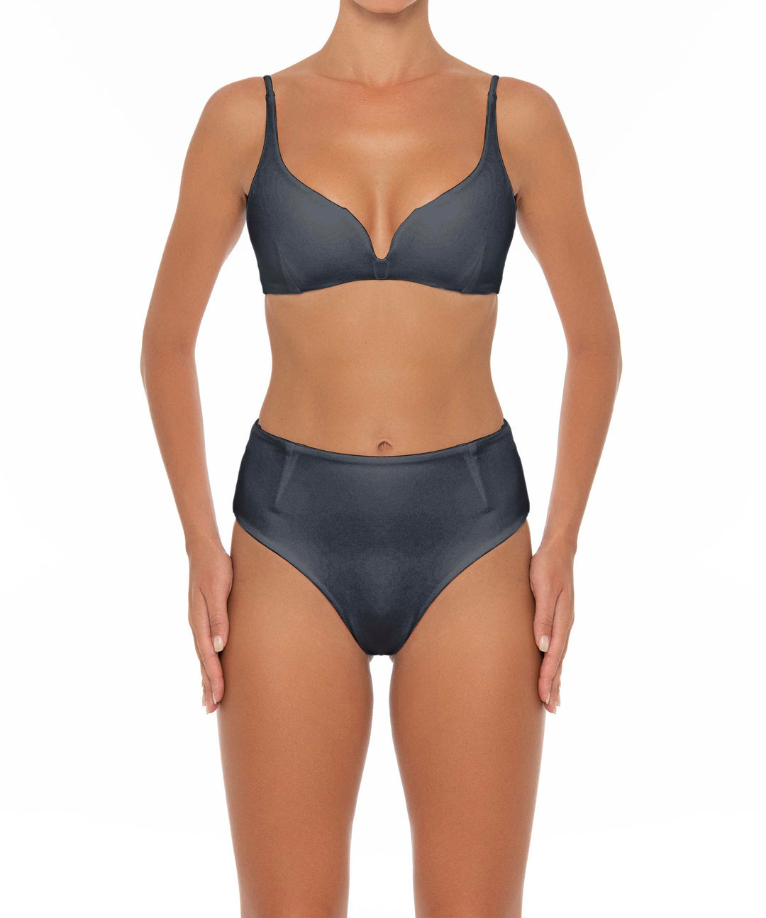 BSWS-B40 Darted High Rise Bikini Bottom