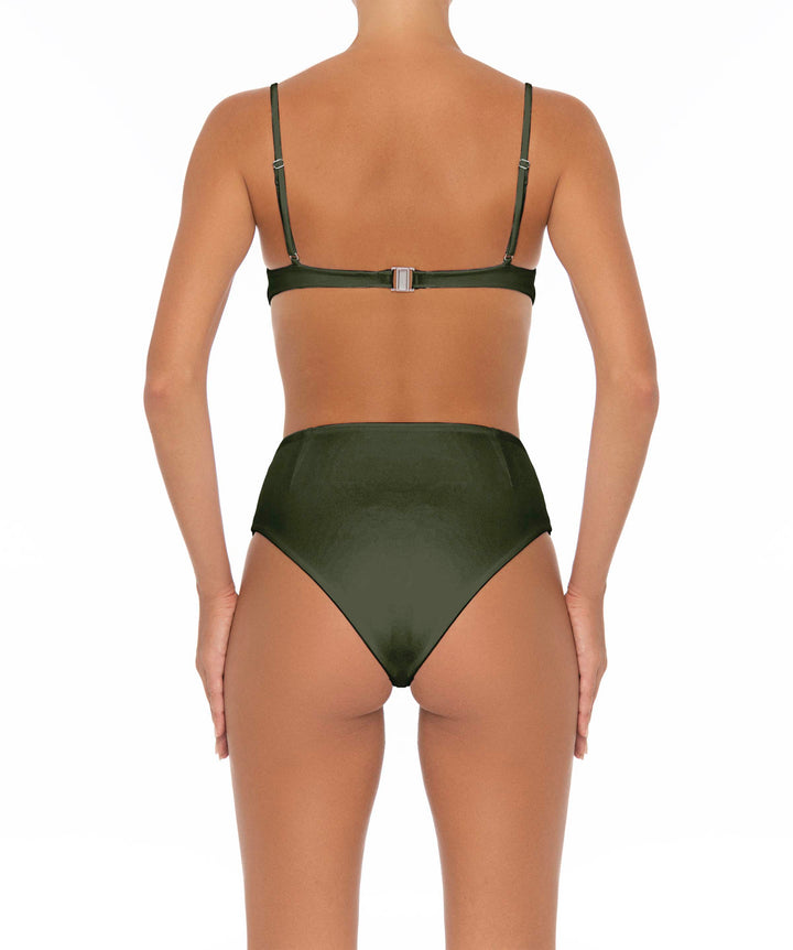 BSWS-B40 Darted High Rise Bikini Bottom