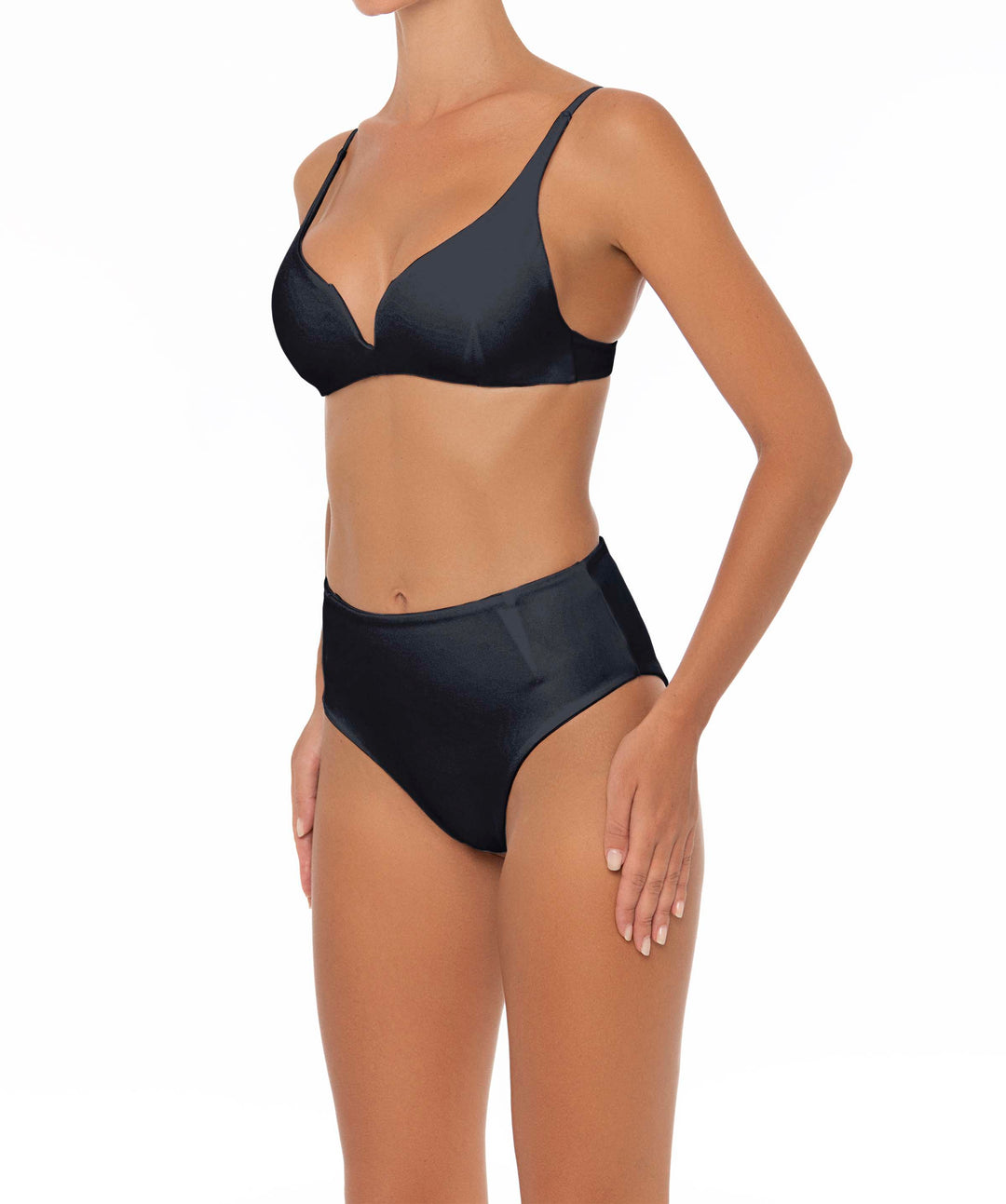 BSWS-B40 Darted High Rise Bikini Bottom