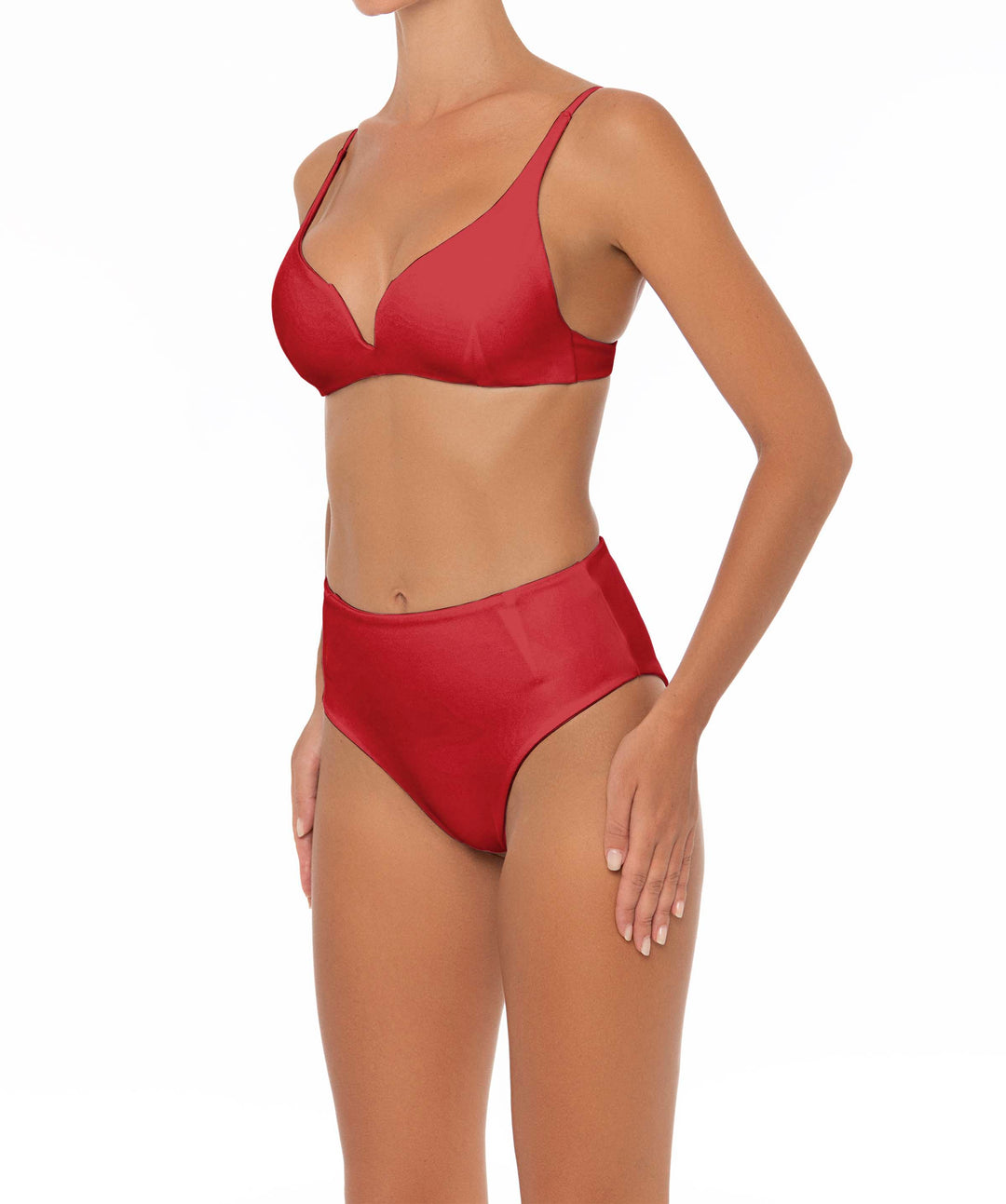 BSWS-B40 Darted High Rise Bikini Bottom