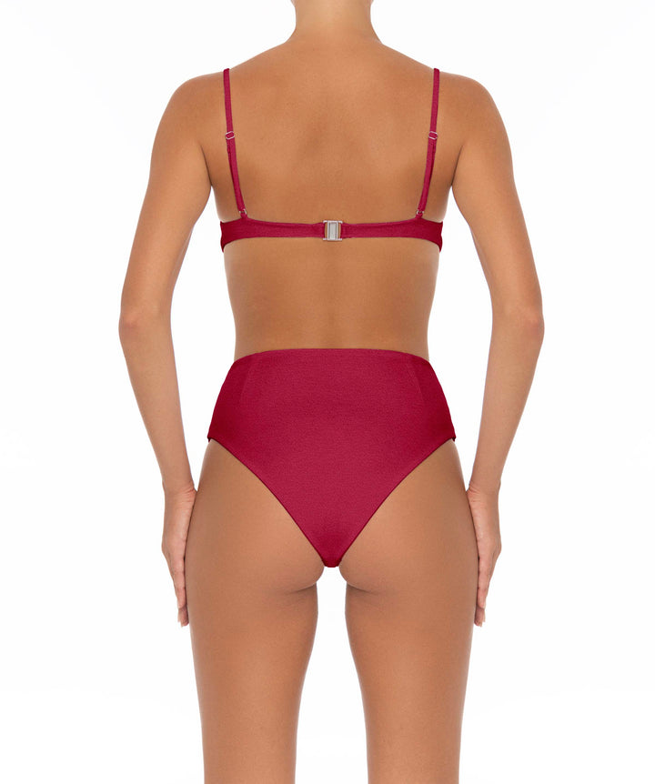 BSWS-B40 Darted High Rise Bikini Bottom