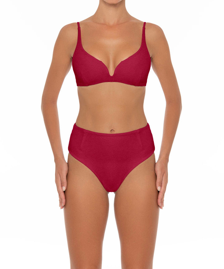 BSWS-B40 Darted High Rise Bikini Bottom