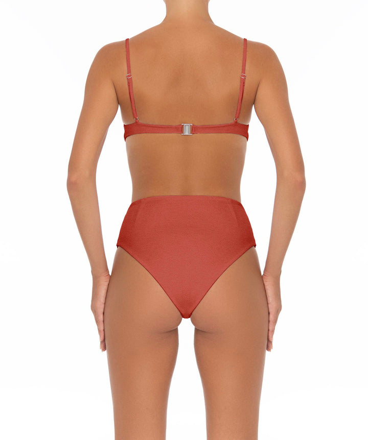 BSWS-B40 Darted High Rise Bikini Bottom