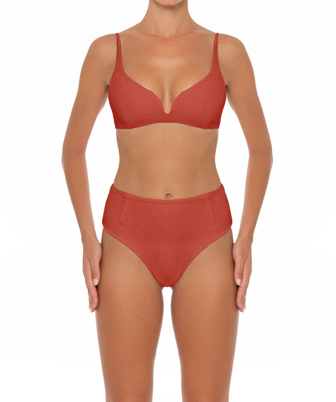 BSWS-B40 Darted High Rise Bikini Bottom