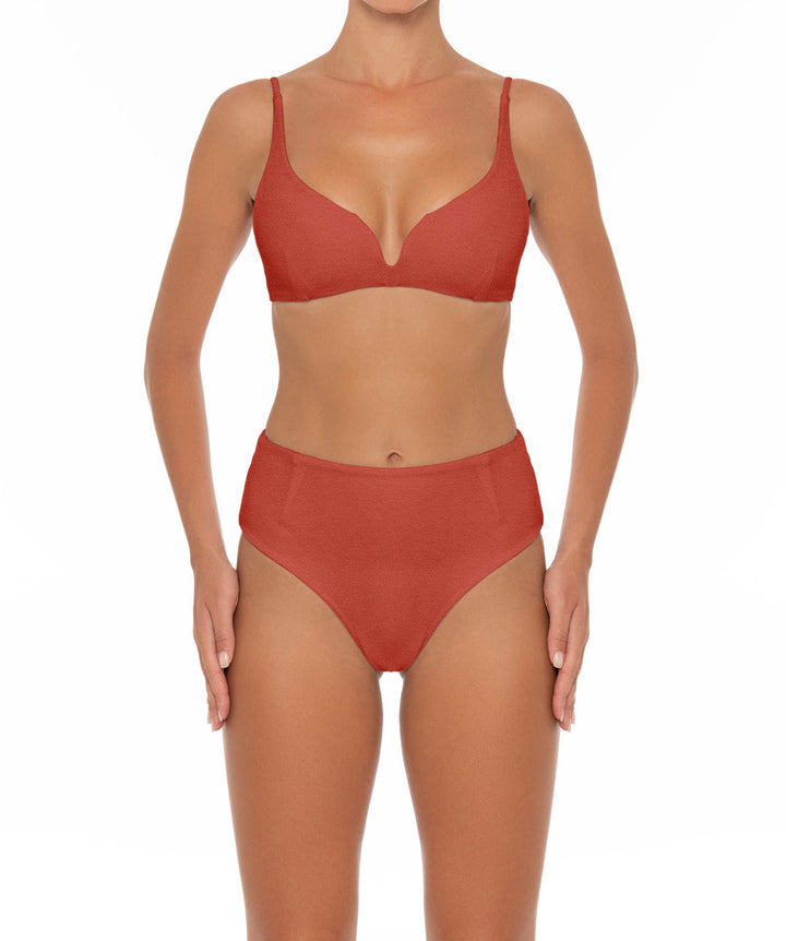BSWS-B40 Darted High Rise Bikini Bottom