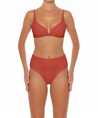 BSWS-B40 Darted High Rise Bikini Bottom