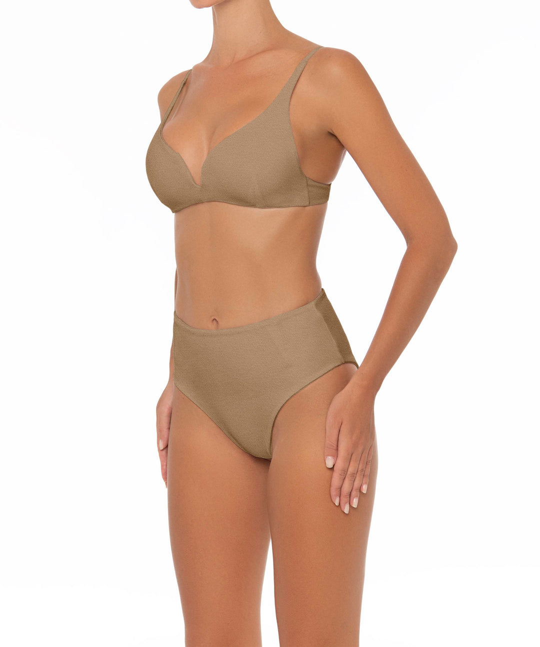 BSWS-B40 Darted High Rise Bikini Bottom