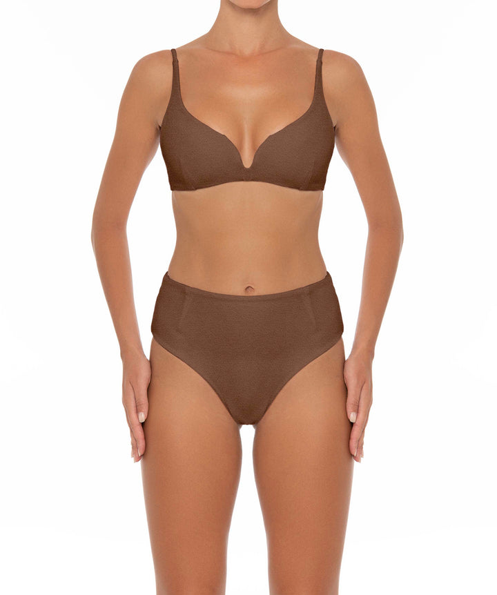 BSWS-B40 Darted High Rise Bikini Bottom