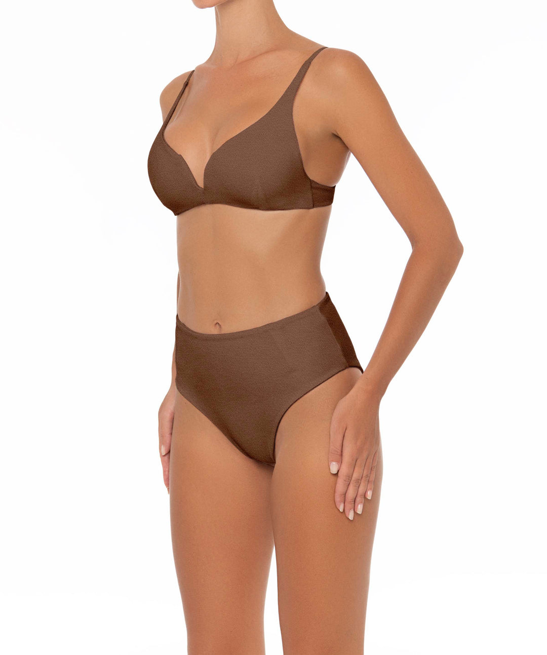 BSWS-B40 Darted High Rise Bikini Bottom