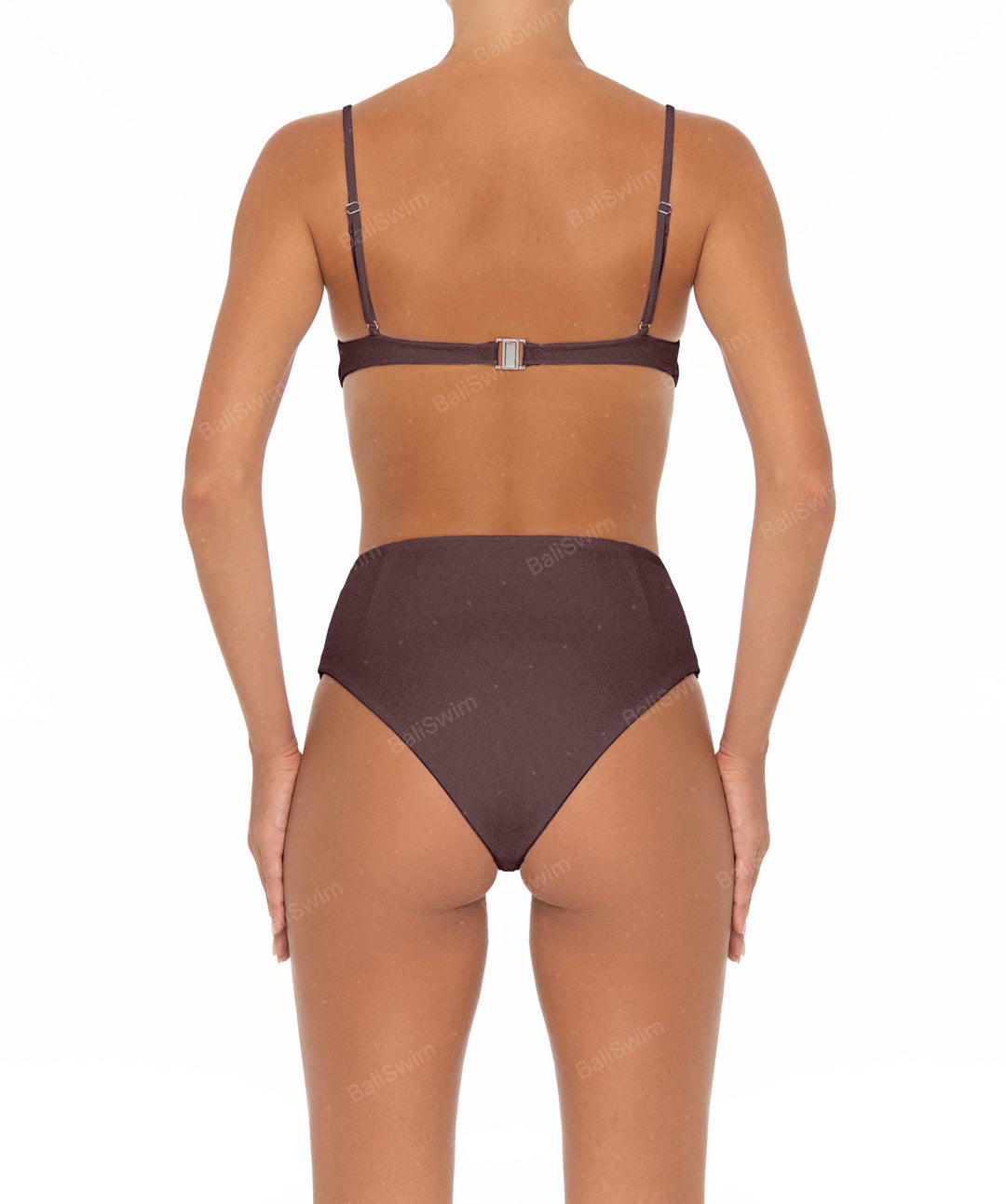 BSWS-B40 Darted High Rise Bikini Bottom