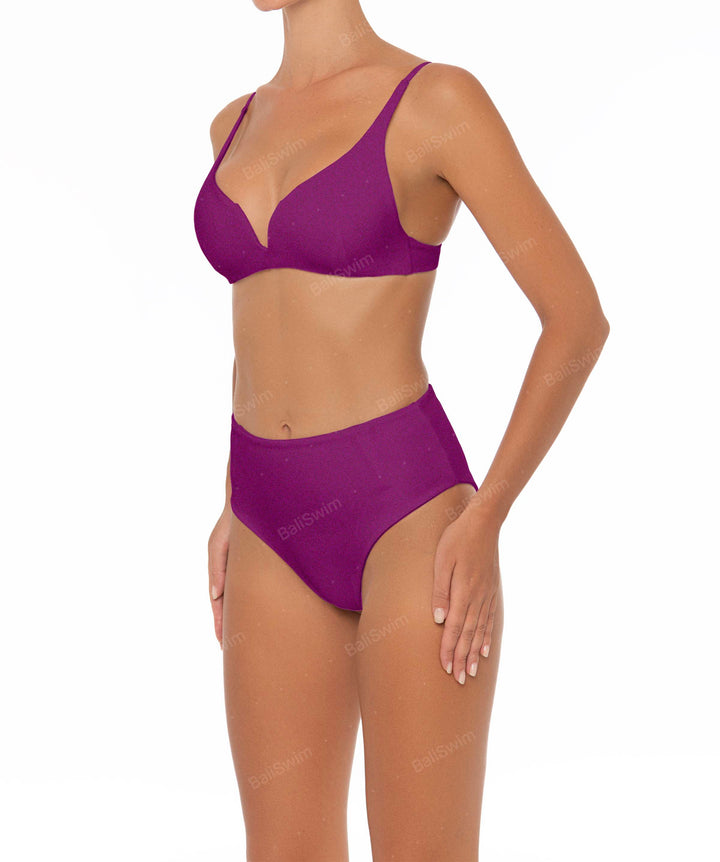 BSWS-B40 Darted High Rise Bikini Bottom