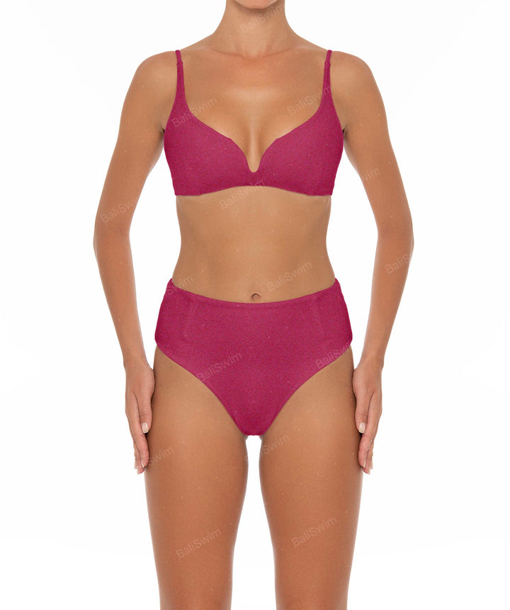 BSWS-B40 Darted High Rise Bikini Bottom