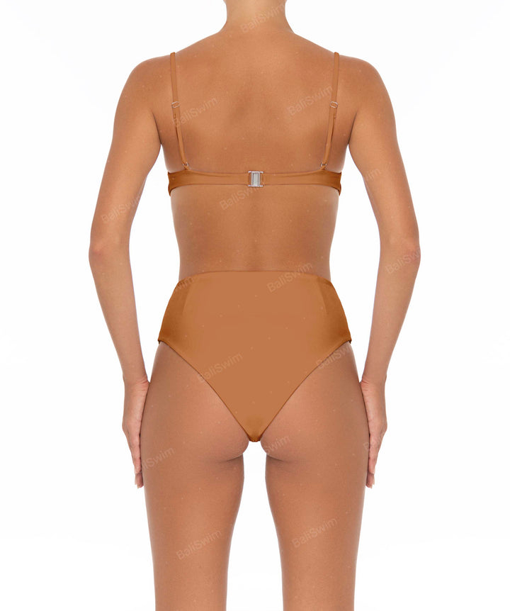 BSWS-B40 Darted High Rise Bikini Bottom