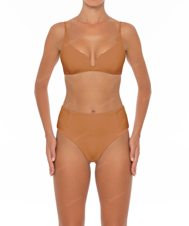 BSWS-B40 Darted High Rise Bikini Bottom