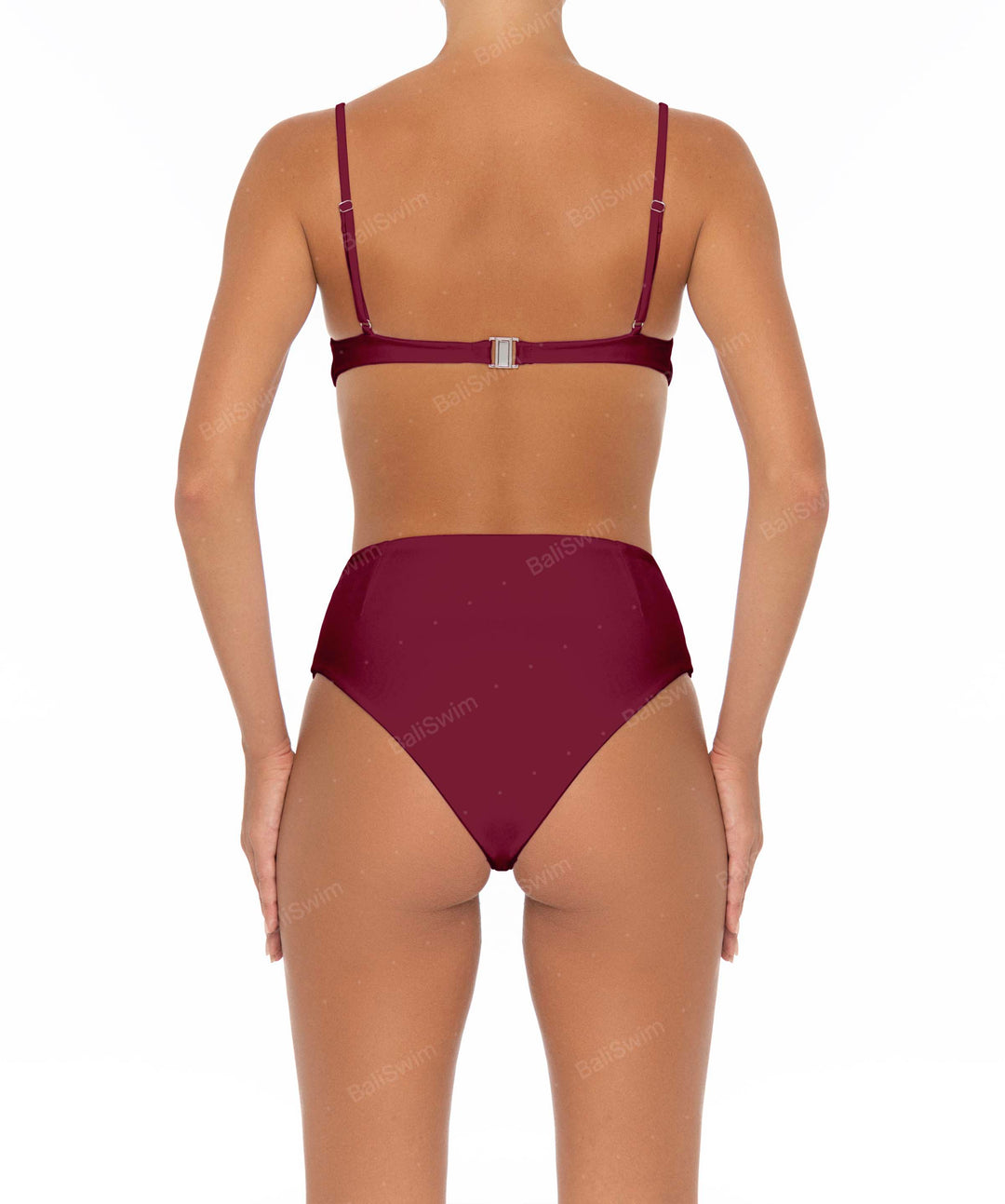 BSWS-B40 Darted High Rise Bikini Bottom