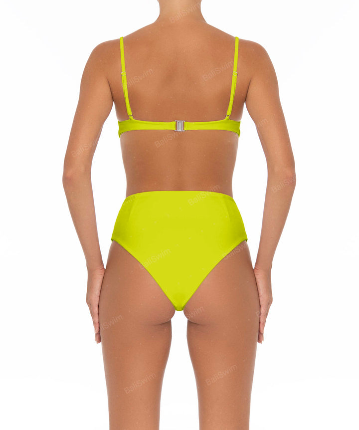 BSWS-B40 Darted High Rise Bikini Bottom