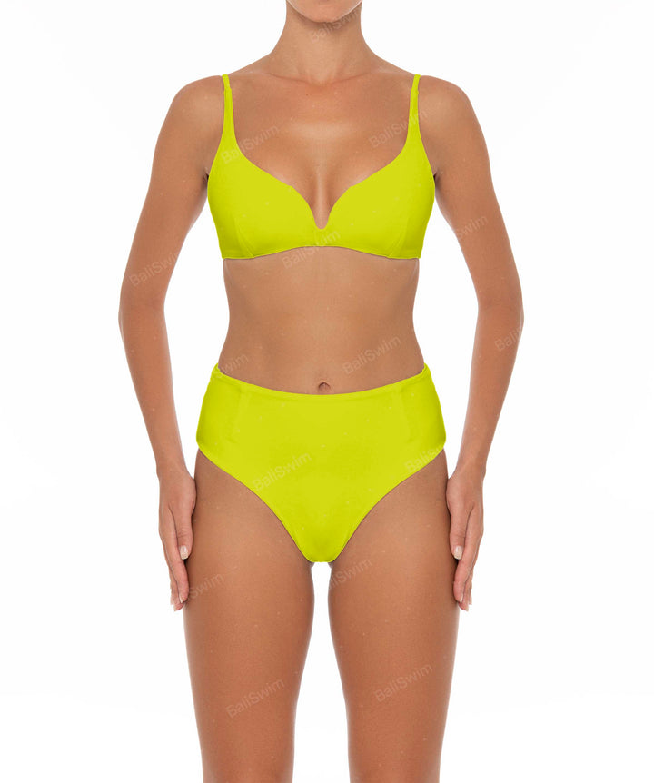 BSWS-B40 Darted High Rise Bikini Bottom