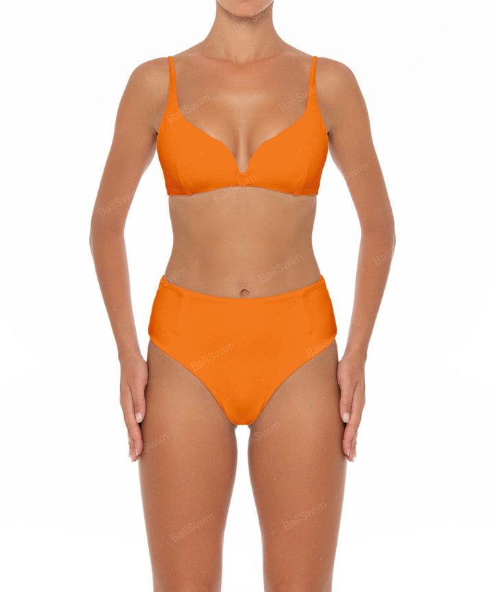 BSWS-B40 Darted High Rise Bikini Bottom