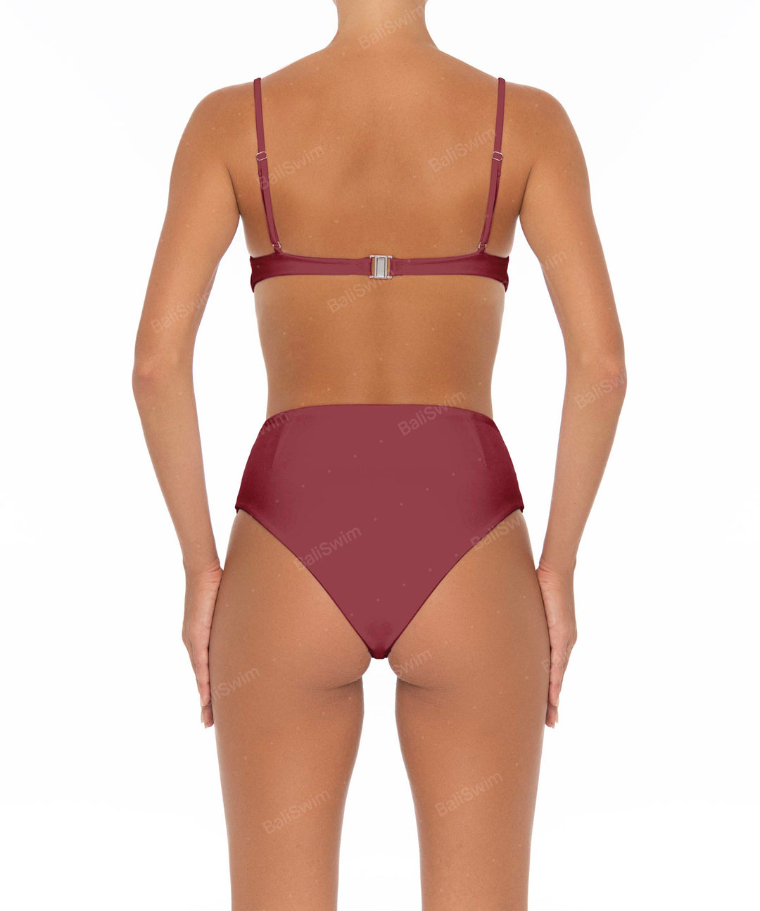 BSWS-B40 Darted High Rise Bikini Bottom