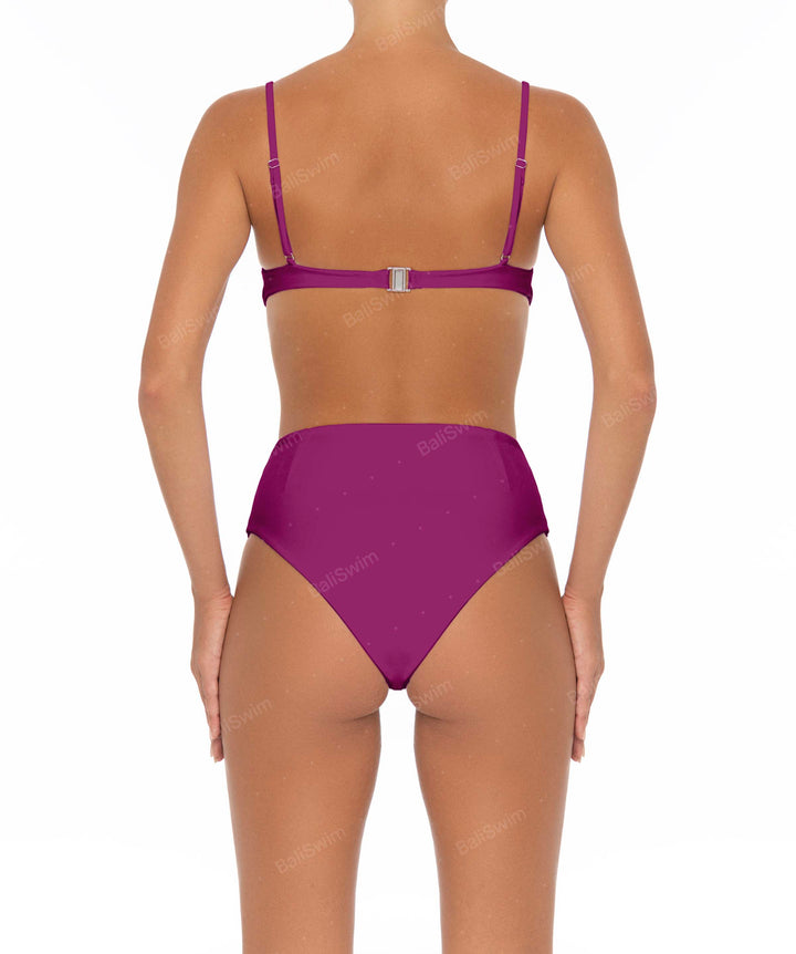 BSWS-B40 Darted High Rise Bikini Bottom