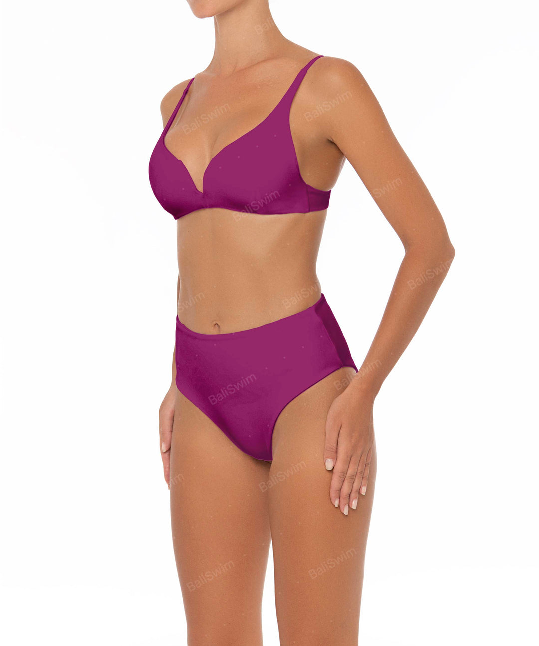 BSWS-B40 Darted High Rise Bikini Bottom