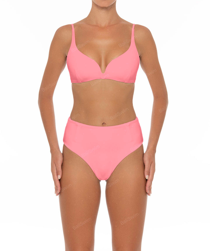 BSWS-B40 Darted High Rise Bikini Bottom