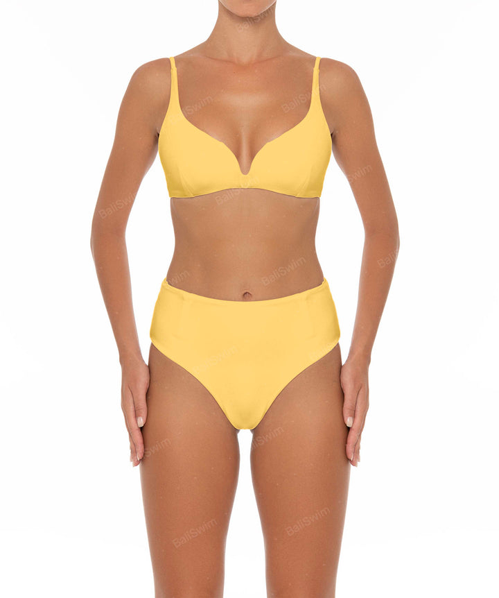 BSWS-B40 Darted High Rise Bikini Bottom