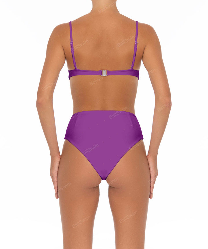 BSWS-B40 Darted High Rise Bikini Bottom