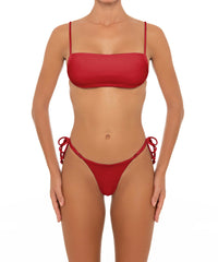 BSWS-B43 Side Looped Double Strap Tie Side Bikini Bottom