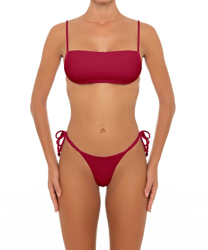 BSWS-B43 Side Looped Double Strap Tie Side Bikini Bottom
