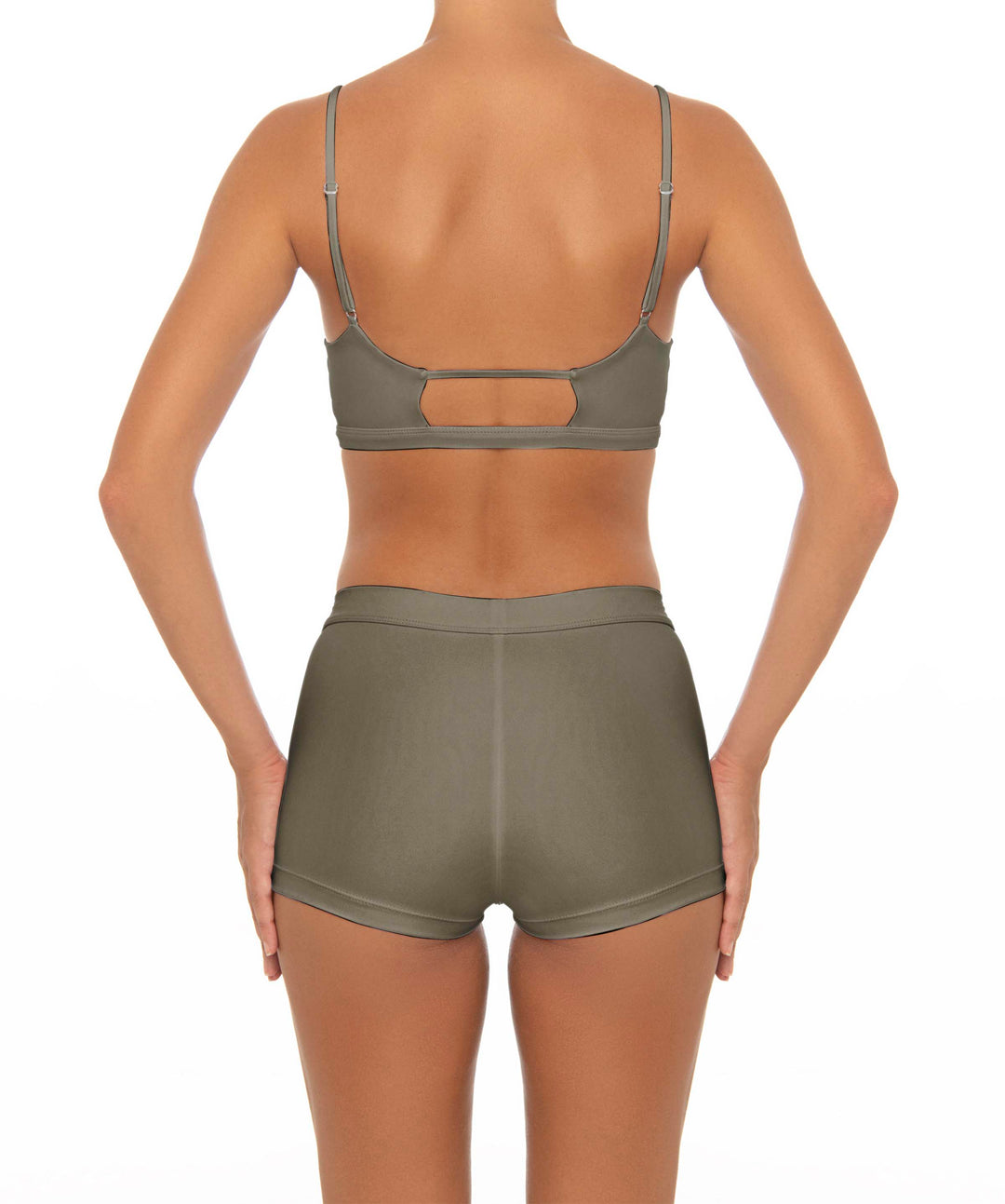 BSWS-T44 Twist Front Bralette Top with Underbust Band