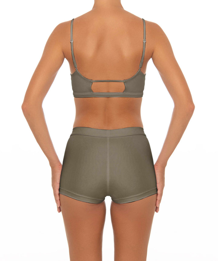 BSWS-T44 Twist Front Bralette Top with Underbust Band
