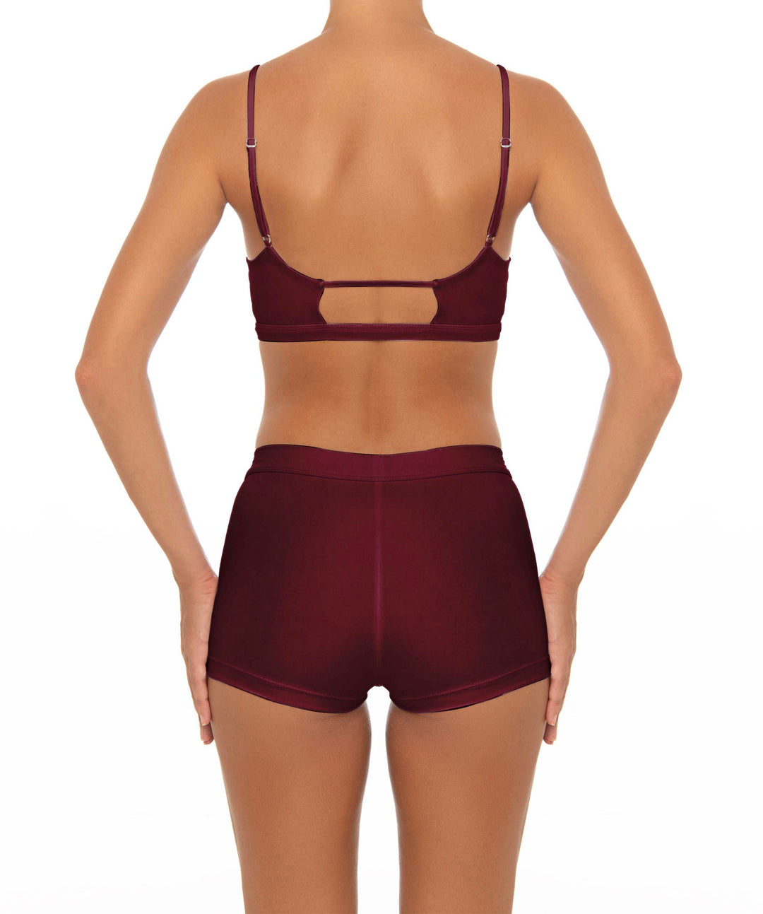 BSWS-T44 Twist Front Bralette Top with Underbust Band
