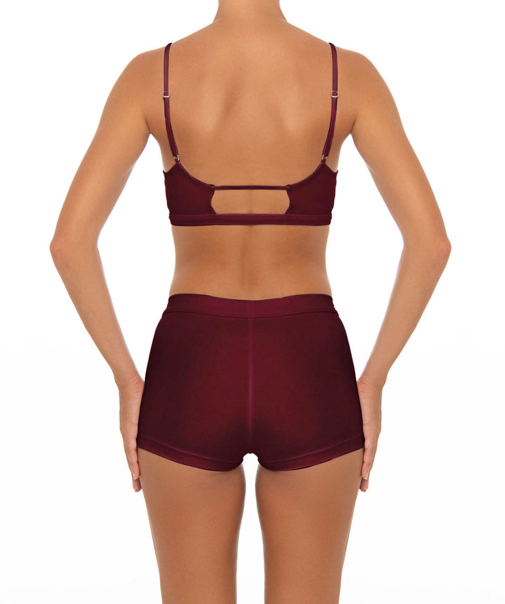 BSWS-T44 Twist Front Bralette Top with Underbust Band
