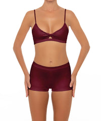 BSWS-T44 Twist Front Bralette Top with Underbust Band