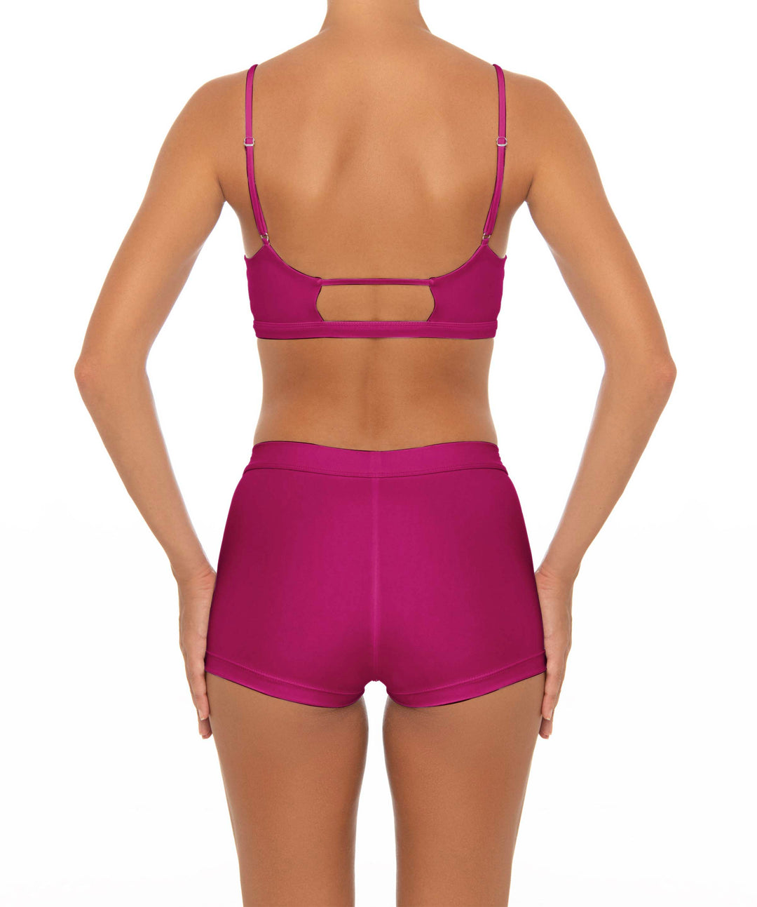 BSWS-T44 Twist Front Bralette Top with Underbust Band