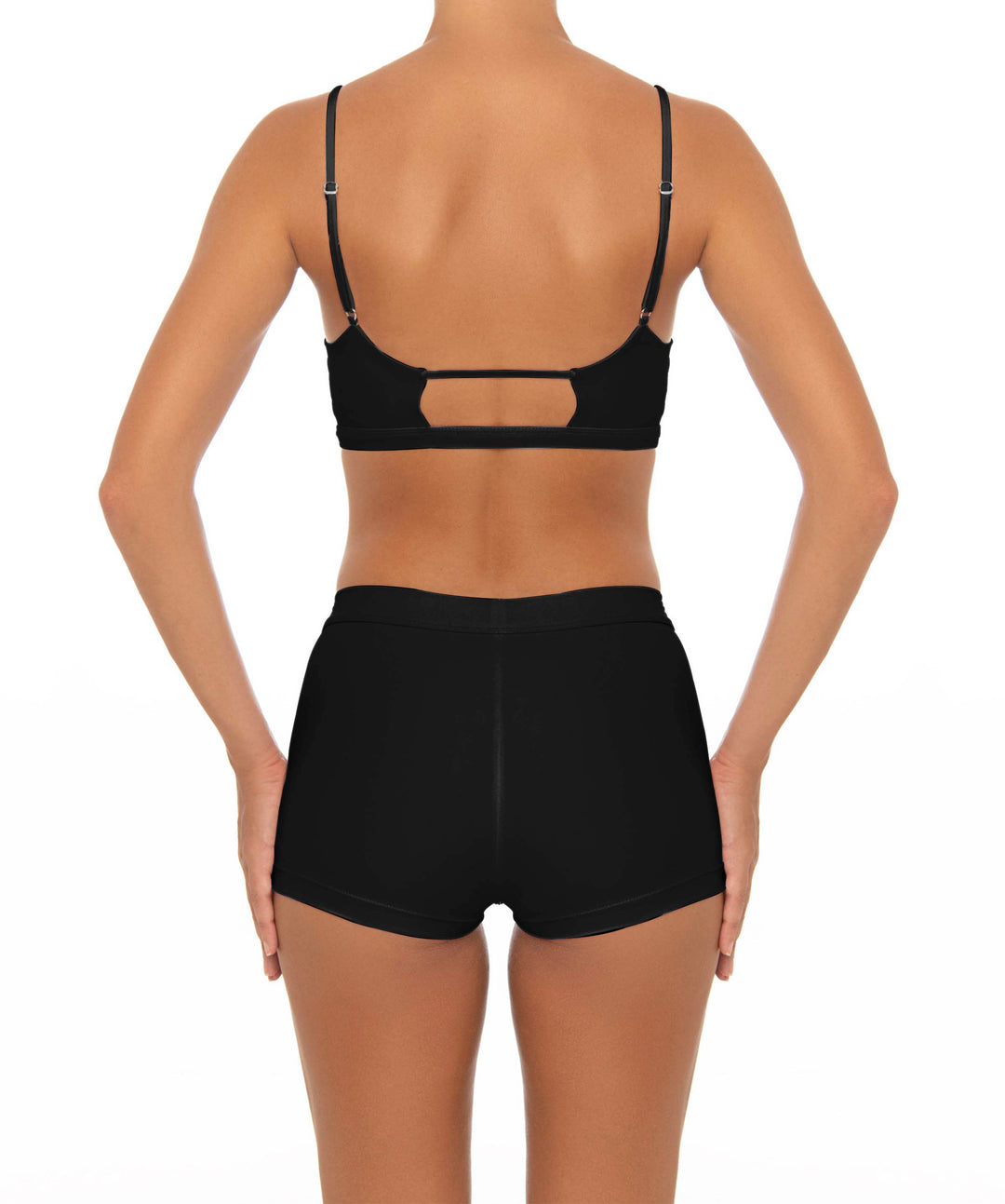 BSWS-T44 Twist Front Bralette Top with Underbust Band