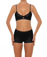 BSWS-T44 Twist Front Bralette Top with Underbust Band