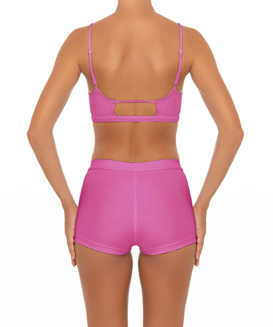 BSWS-T44 Twist Front Bralette Top with Underbust Band