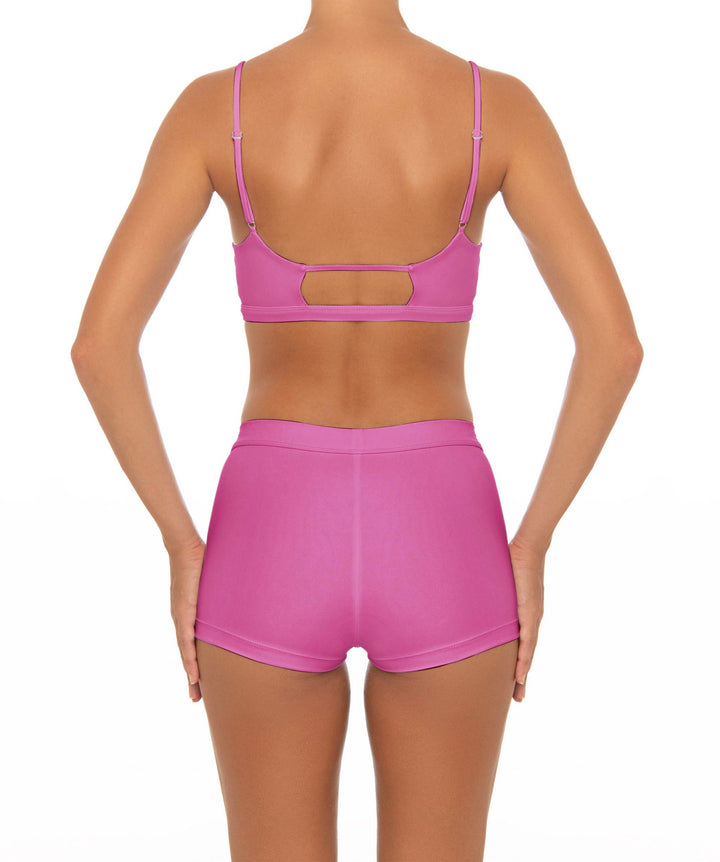 BSWS-T44 Twist Front Bralette Top with Underbust Band