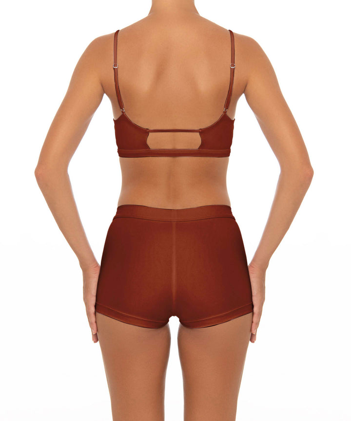 BSWS-T44 Twist Front Bralette Top with Underbust Band